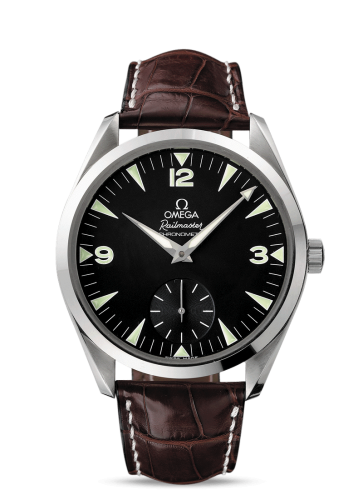 Omega Seamaster Aqua Terra 150M Hand Wound 49.2 Railmaster Stainless Steel / Brown Alligator